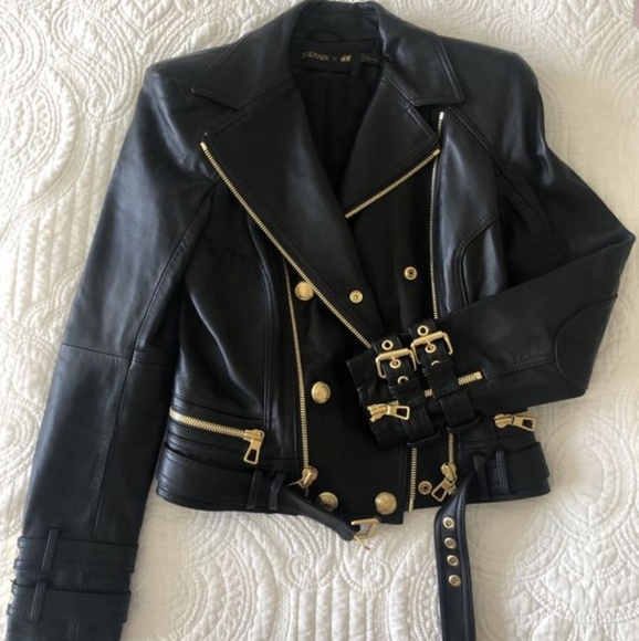 SOLD!!! Balmain leather jacket - Picture 2 of 8